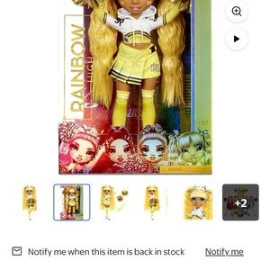Rainbow High Sunny Cheerleader Doll